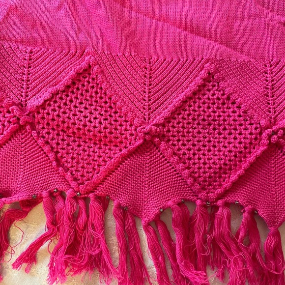 ANTTHONY MARK HANKINS ORIGINAL New 100% Cotton Crochet Fuchsia Sweater, 3X - Picture 9 of 14